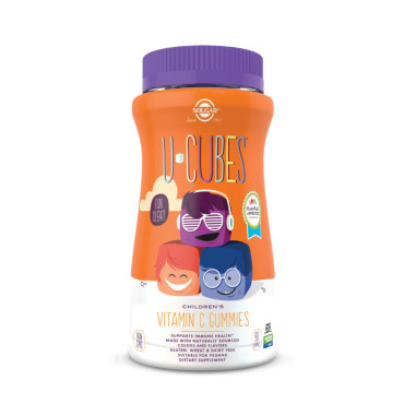 Solgar U-Cubes Children's Vitamin C Orange & Strawberry Flavors Gummies - B018SSG2HU