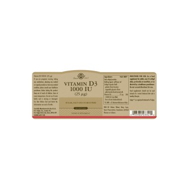 Solgar Vitamin D3 - B006L7Y1N8