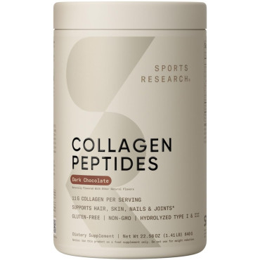 Sports Research Collagen Peptides Hydrolyzed Type I & III Collagen - B07DX9Z25Q