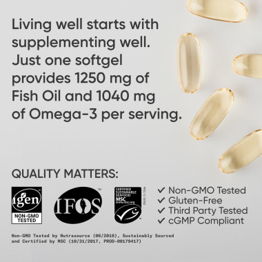 Sports Research Omega-3 Fish Oil Triple Strength Triglyceride Form - B01BTBZWBU