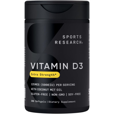 Sports Research Vitamin D3 With Organic Coconut Oil - B00JGCBGZQ
