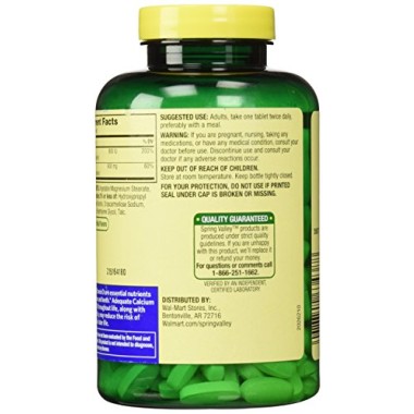 Spring Valley Calcium 600 mg with Vitamin D3 - B001RBL0VO