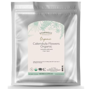 Starwest Botanicals Calendula Flowers Whole, Organic - B0016AZGM0