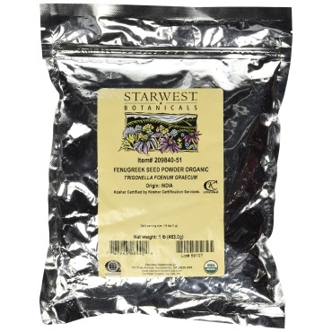 Starwest Botanicals Fenugreek Seed Organic - B00ZDO6KMA