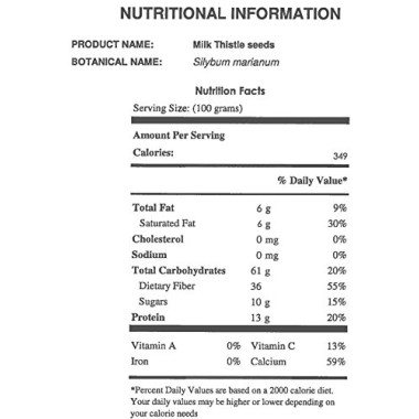 Starwest Botanicals Milk Thistle Seed Whole Organic - B001A1TV5I