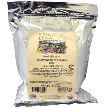 Starwest Botanicals Organic Greenpower Blend - B0015P2TP8