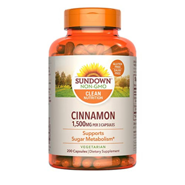 Sundown Naturals Cinnamon Supports Sugar Metabolism - B004G7TMK2