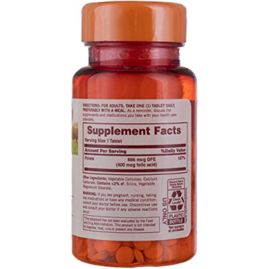 Sundown Naturals Folic Acid 800 Mcg - B00IW60IFQ