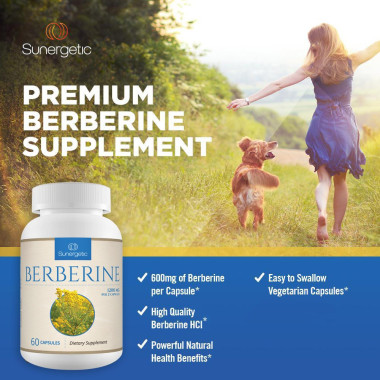Sunergetic Berberine GMO Free, HCL Extract Formula - B01AMPTXLE