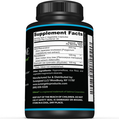 Sunergetic Pterostilbene Supports Cardiovascular Health - B072JHWSBN
