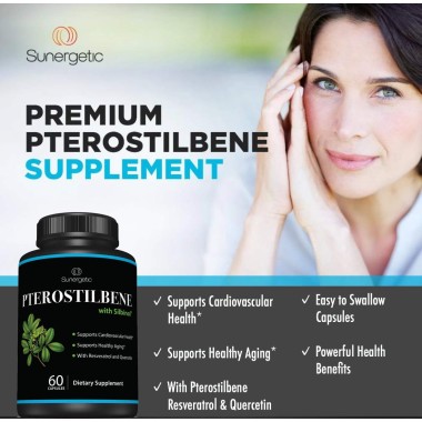 Sunergetic Pterostilbene Supports Cardiovascular Health - B072JHWSBN