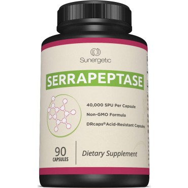 Sunergetic Serrapeptase  Enzyme Formula - B01DO9HDQ2