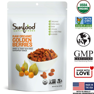 Sunfood Raw Organic Golden Berries - B003XDM2WA