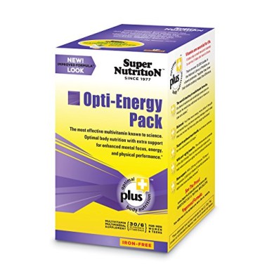Super Nutrition Opti-Energy Pack Multivitamin/Multimineral - B00028PH4E