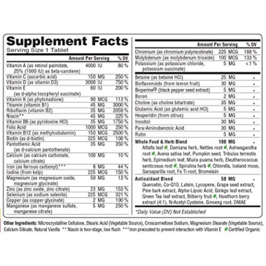 Super Nutrition SimplyOne Men Triple Power Multivitamins - B00028NDLI