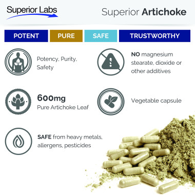 Superior Labs Artichoke 100% Pure Leaf Extract - B00LF8SN8M