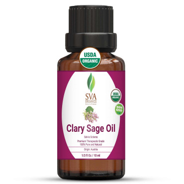 SVA Organics Clary Sage Oil Salvia Sclarea - B07MCVDHQD
