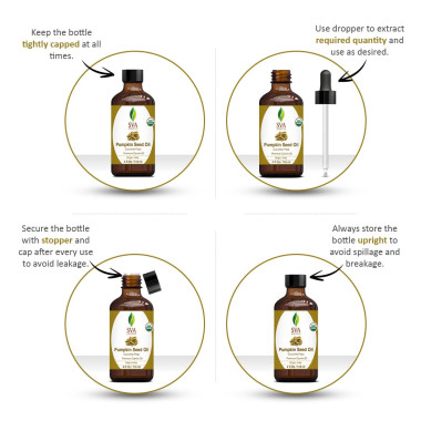 SVA Organics Pumpkin Seed Oil 100% Pure and Natural - B07MCKSNZQ