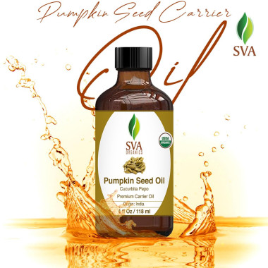 SVA Organics Pumpkin Seed Oil 100% Pure and Natural - B07MCKSNZQ
