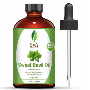 SVA Organics Sweet Basil Oil - B07N8XW62L