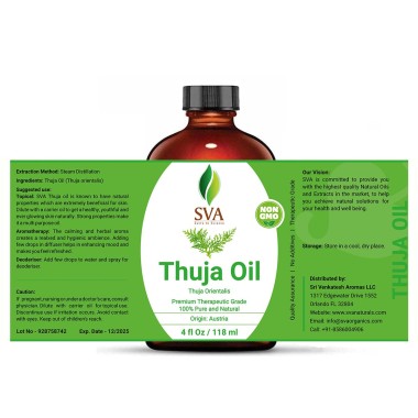 SVA Organics Thuja Oil 100% Pure & Natural - B07M648LY3