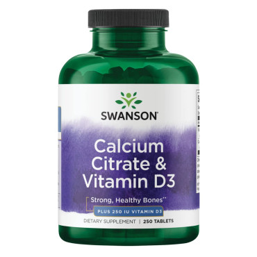 Swanson Calcium Citrate & Vitamin D - B00068UAKG