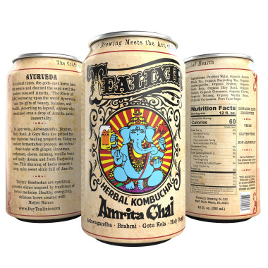 Tealixir Kombucha Probiotic Vegan Energy Drink - B018WNREPA