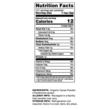 Terrasoul Superfoods Raw Organic Cacao - B00EFE7R8K