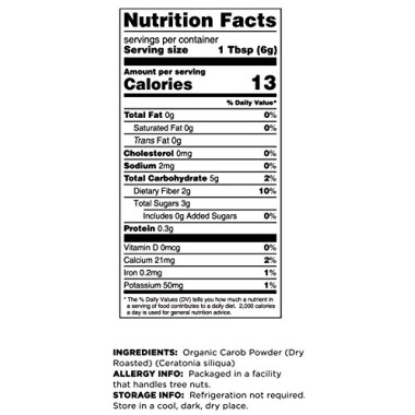 Terrasoul Superfoods Organic Carob Powder - B06WVL24D1