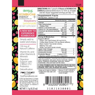 Theory of Kombucha Powdered Drink Mix Energy Kombucha - B07MCHBG7L