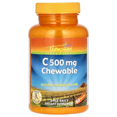 Thompson C500 mg Chewable Natural Orange Flavor - B0016B61JG