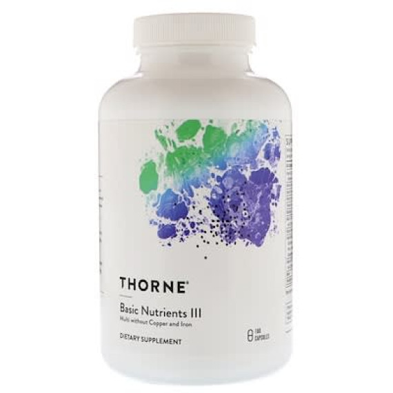 Thorne Research Basic Nutrients III Multi without Copper and Iron - B00JBCC5LK