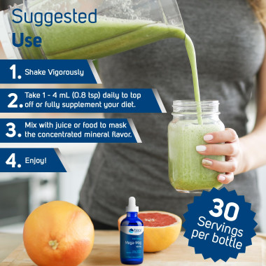 Trace Minerals Research Mega-Mag Natural Ionic Magnesium with Trace Minerals - B000I1HNEM