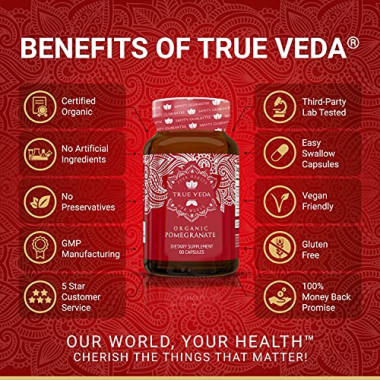 True Veda Pomegranate Extract Supplement - B01LLN2S04