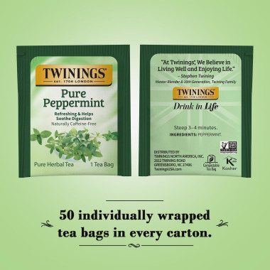 Twinings Pure Peppermint Tea - B079YD2X7W