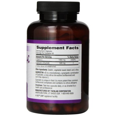 Twinlab Quercetin Plus C Capsules - B00BNPKZVU