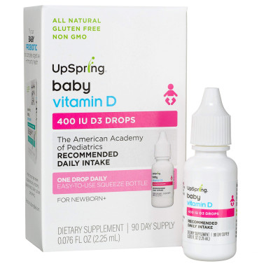 UpSpring Vitamin D3 Drops Baby 400 IU - B00X4DJ3YY