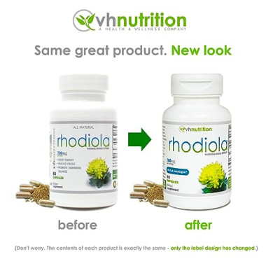 VH Nutrition Rhodiola Rosea Improve Energy Mood and Focus - B077BJGLT7