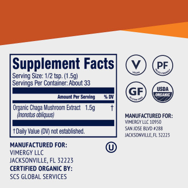 Vimergy Organic Chaga Extract Powder - B00CJ1XBK4