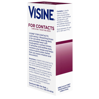 Visine For Contacts Lubricating + Rewetting Drops - B078YFZF41