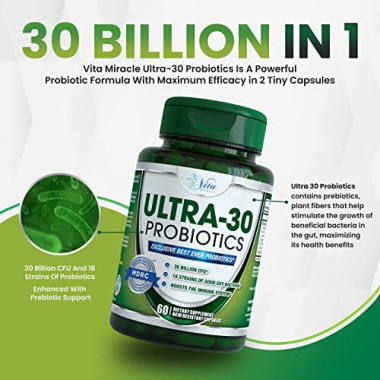 Vita Miracle Ultra-30 Probiotics - B00WL25F0U
