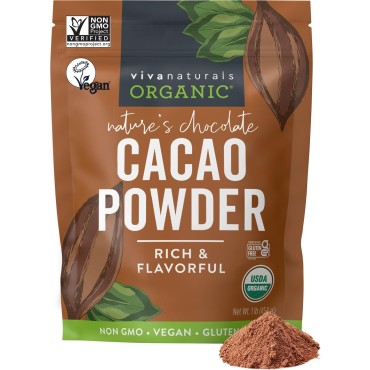 Viva Naturals Certified Organic Cacao Powder - B00HES9CMS