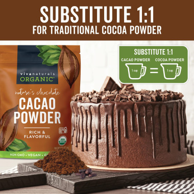 Viva Naturals Certified Organic Cacao Powder - B00HES9CMS