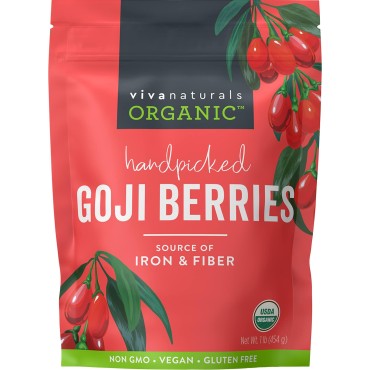 Viva Naturals Organic Himalayan Goji Berries - B00PWW3LQ6