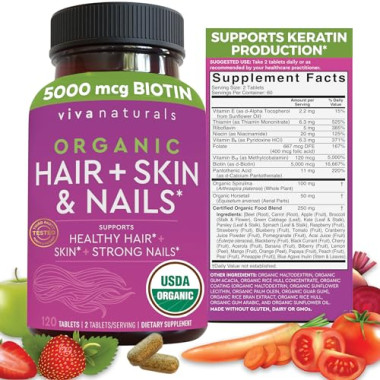 Viva Naturals Organic Hair + Skin and Nails - B07SKLCLW7