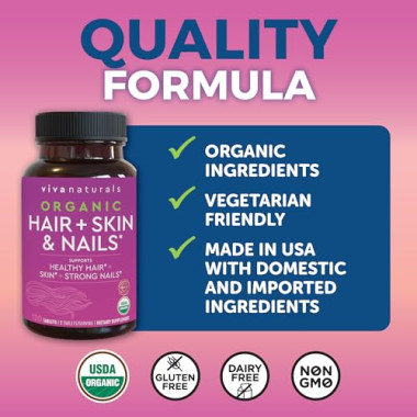 Viva Naturals Organic Hair + Skin and Nails - B07SKLCLW7