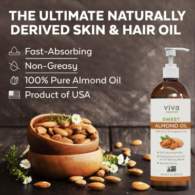 Viva Naturals Sweet Almond Oil - B011QHFB4A