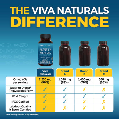 Viva Naturals Triple Strength Omega-3 Fish Oil - B014LDT0ZM