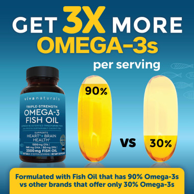 Viva Naturals Triple Strength Omega-3 Fish Oil - B014LDT0ZM