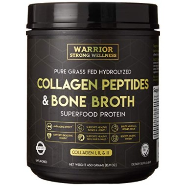 Warrior Strong Wellness Collagen Peptides & Bone Broth - B075LFVQGR